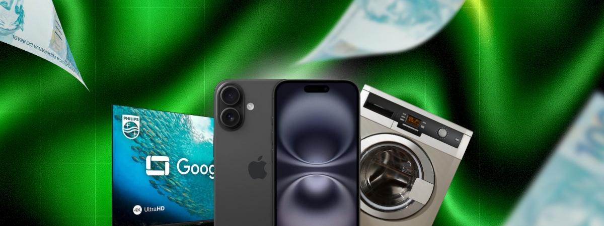 SMART TV OU IPHONE 16 PRO MAX, NOTBOOK GAMER, CAFETEIRA, MAQUINA DE LAVAR OU R$ 20 MIL NO PIX